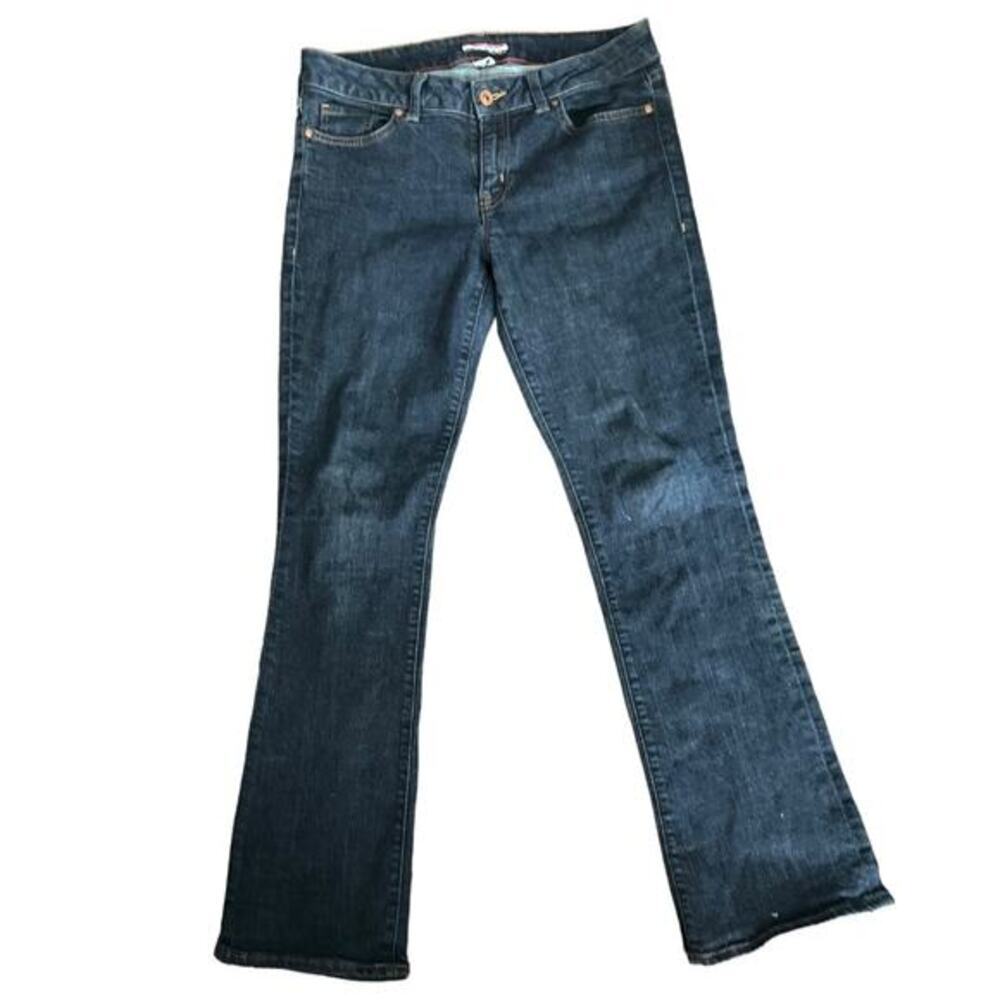 Tommy Hilfiger Dark Wash Medium Rise Boot Cut Jeans Sz 8